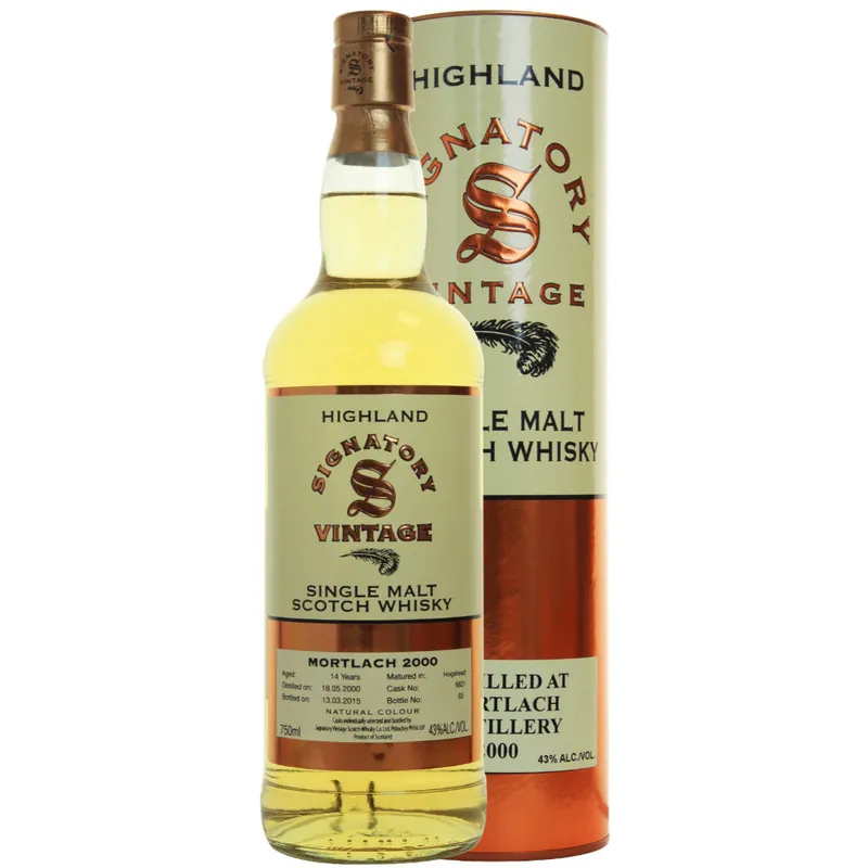 Mortlach Hogshead 14 yrs Highland 86 Proof Signatory Single Malt Scotch Whisky Fresh Stock