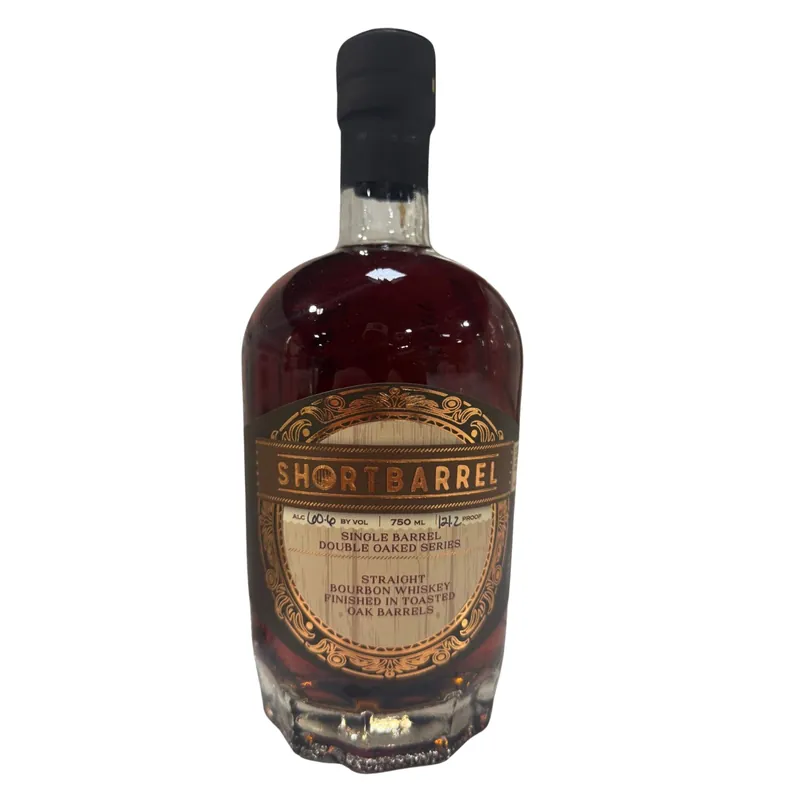 Fast Shipping SHORTBARREL BOURBON STRAIGHT FINISHED IN TOASTED OAK BARRELS DOUBLE OAKED SERIES KENTUCKY 750ML