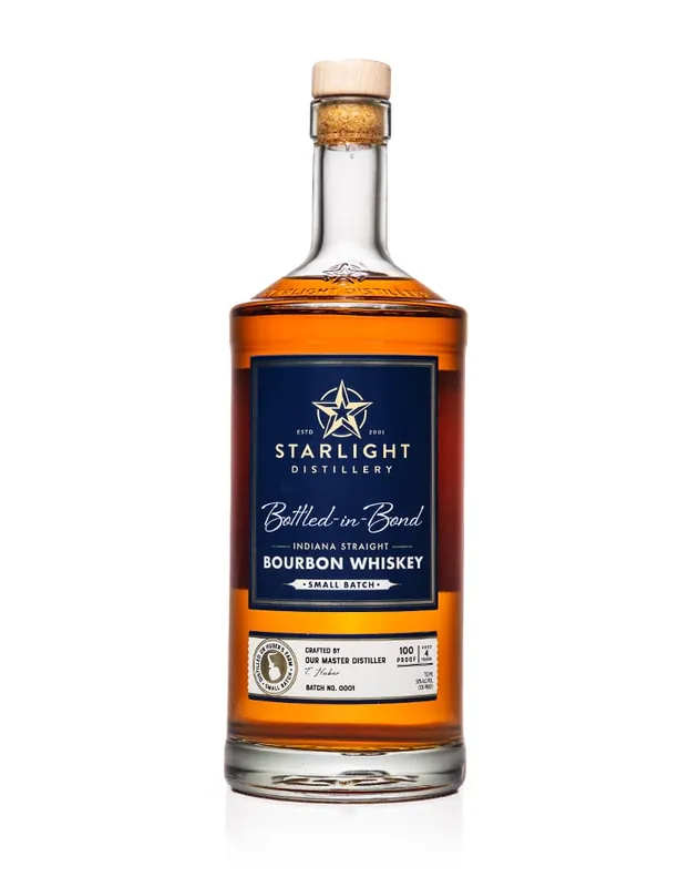 Special Discount STARLIGHT BOURBON STRAIGHT BOTTLED IN BOND INDIANA 750ML