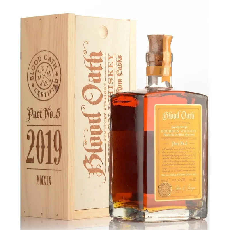 Limited Time Blood Oath Kentucky Straight Bourbon Whiskey Pact No.5