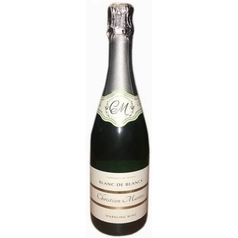 Authentic Christian Martin Blanc de Blancs Brut, Vin de France NV Case (6x750ml)