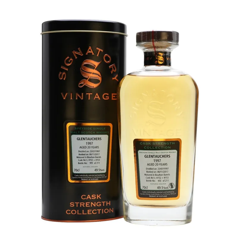 Get Yours Glentauchers 20 yrs Speyside Cask Strength Signatory Single Malt Scotch Whisky