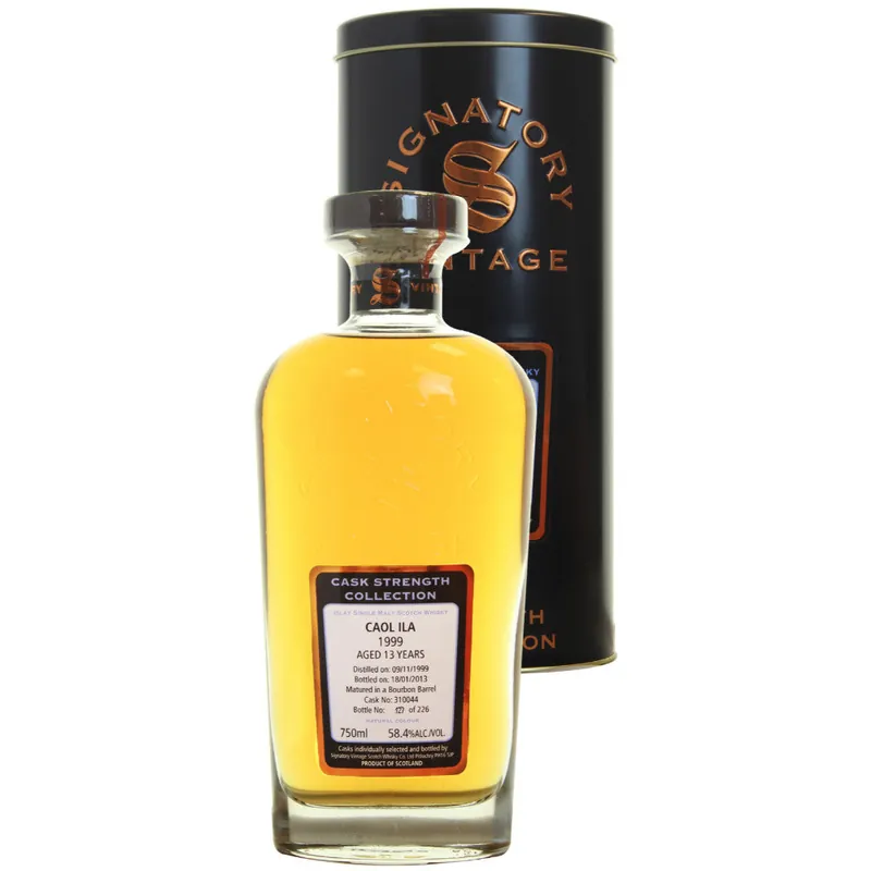 Hassle-Free Returns Caol Ila Hogshead 13 yrs Islay Cask Strength Signatory Single Malt Scotch Whisky