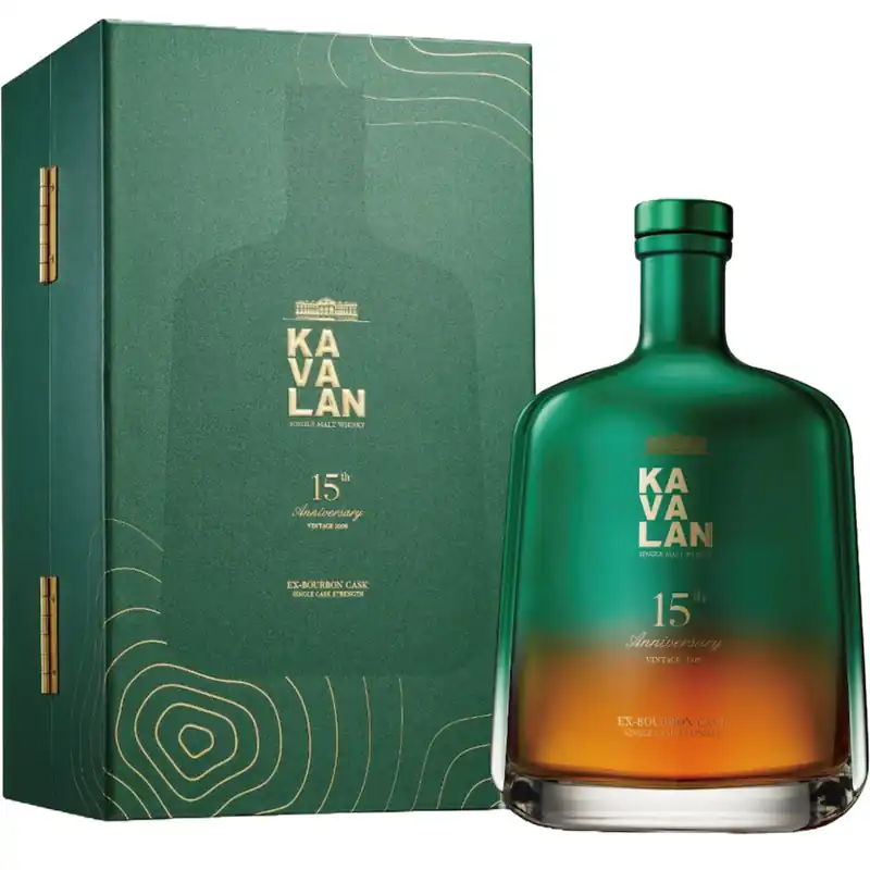 Kavalan 15th Anniversary ex-Bourbon Cask Strength Single Malt Whisky High Quality