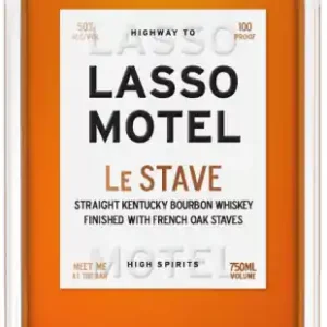 LASSO MOTEL LE STAVE BOURBON STRAIGHT FINISHED IN OAK STAVES KENTUCKY 750ML Latest