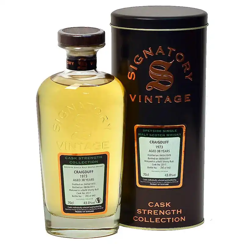 New Arrival Craigduff Sherry 33 yrs Highland Cask Strength Signatory Single Malt Scotch Whisky