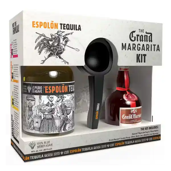 Trusted Brand ESPOLON TEQUILA REPOSADO GIFT PACK W/ 200ML GRAND MARNIER LIQUEUR 750ML