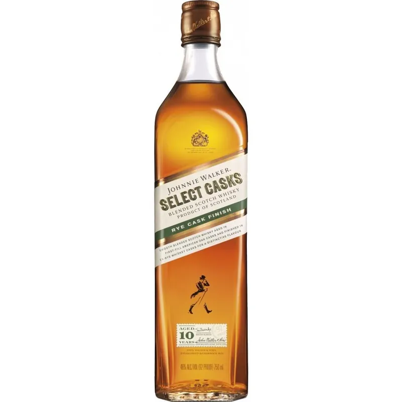 New Release Johnnie Walker Select Casks 10 Yr Rye Finish Blended Scotch Whisky