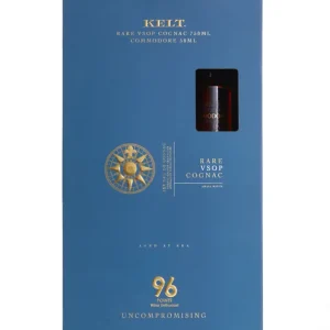 KELT COGNAC VSOP RARE GIFT BOX W/ 50ML COMMODORE FRANCE 750ML In Demand