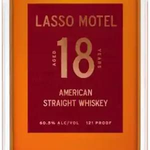 LASSO MOTEL WHISKEY STRAIGHT AMERICAN INDIANA 18YR 750ML Time-Limited