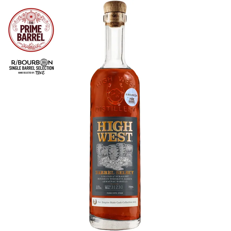 High West “Have Merci” Barrel Select Blend of Straight Bourbon Whiskeys Finished in Armagnac Barrels The Prime Barrel x R-Bourbon Pick Same Day Shipping