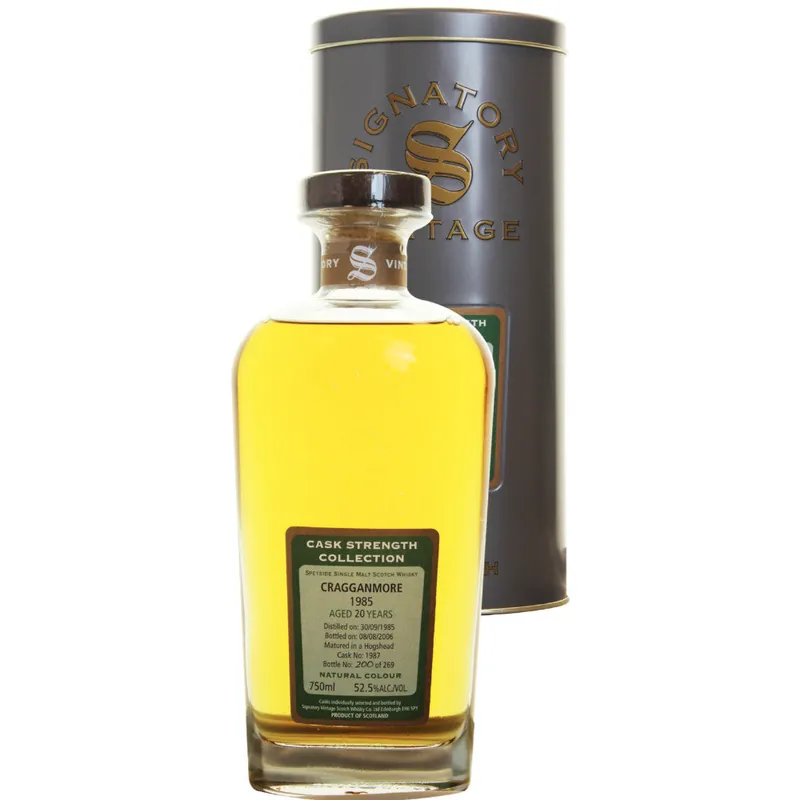 Graggnmore Hogshead 20 yrs Speyside Cask Strength Signatory Single Malt Scotch Whisky Exclusive