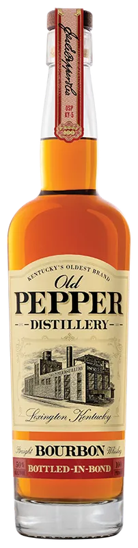 JAMES E PEPPER OLD PEPPER BOURBON BOTTLE IN BOND KENTUCKY 750ML Free Shipping