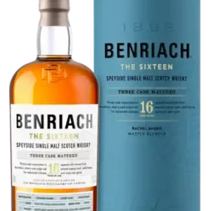 Best Seller BENRIACH SCOTCH SINGLE MALT THREE CASK MATURED THE SIXTEEN 16YR 750ML
