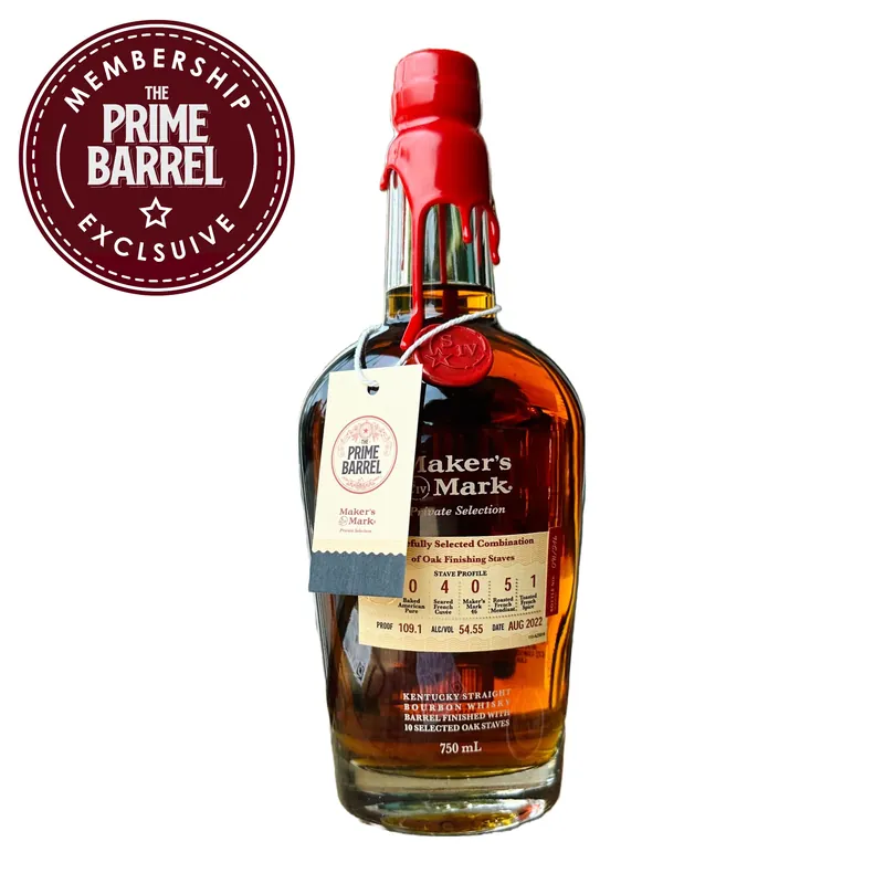 Maker’s Mark ”X-mas in July” Private Select Single Barrel Kentucky Straight Bourbon Whiskey The Prime Barrel Pick #65 Order Now