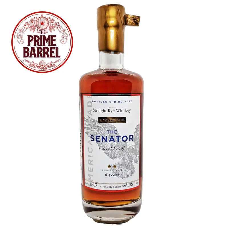 The Senator "Filibuster of Flavor" 7 Year Old Barrel Proof Straight Rye Whiskey The Prime Barrel Pick #61 Top Rated