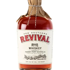 Final Sale HIGH WIRE DISTILLING NEW SOUTHERN REVIVAL WHISKEY RYE TAWNY PORT BARRELS SOUTH CAROLINA 750ML