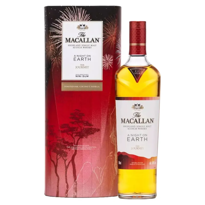 Certified Macallan "A Nights on Earth The Journey" Highland Single Malt Scotch Whisky