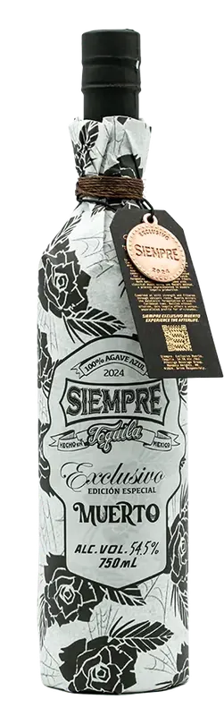 Brand New SIEMPRE MUERTO TEQUILA BLANCO HIGH PROOF EXCLUSIVE EDICION 750ML