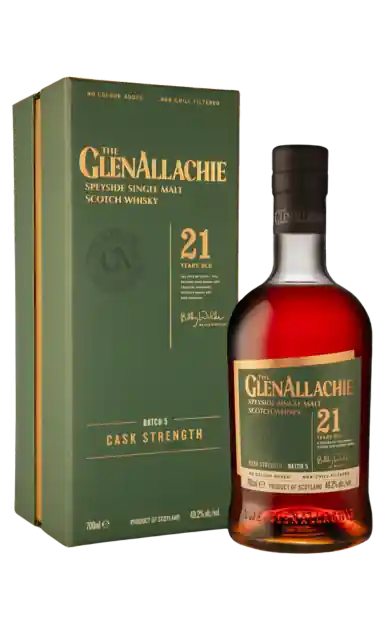 Express Delivery GLENALLACHIE SCOTCH SINGLE MALT CASK STRENGTH BATCH 5 SPEYSIDE 21YR 700ML