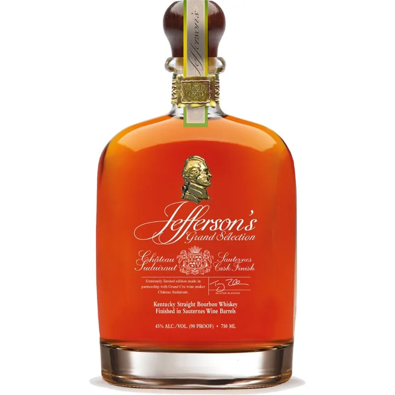 Jefferson's Grand Selection Kentucky Straight Bourbon Finished in Chateau Suduiraut Sauternes Casks Top Rated