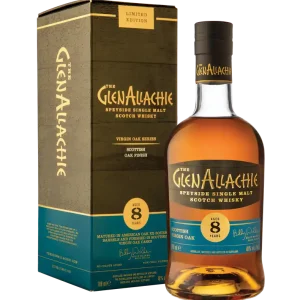 GLENALLACHIE SCOTCH SINGLE MALT VIRGIN SCOTTISH OAK FINISH SPEYSIDE 8YR 700ML New Release