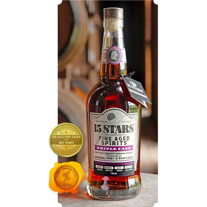 15 Stars Triple Cask Bourbon Best Seller