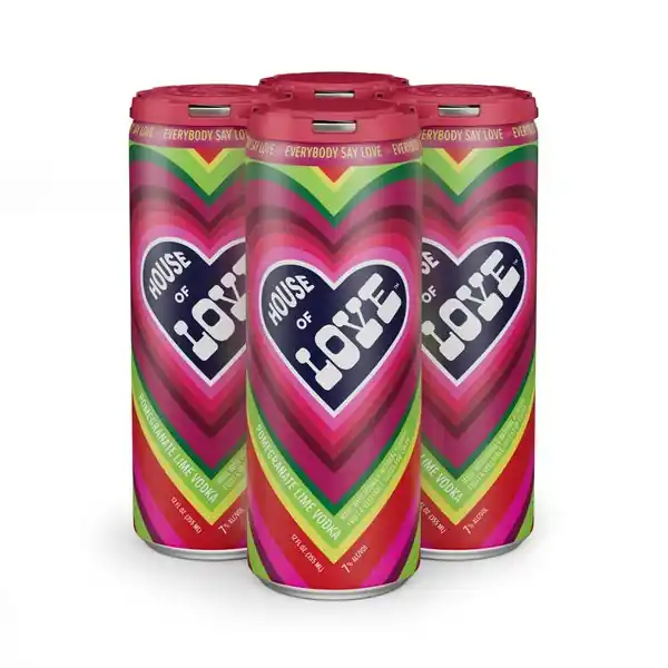 Shop Now House Of Love Cocktails - Pomegrante Lime Vodka 4 Pack