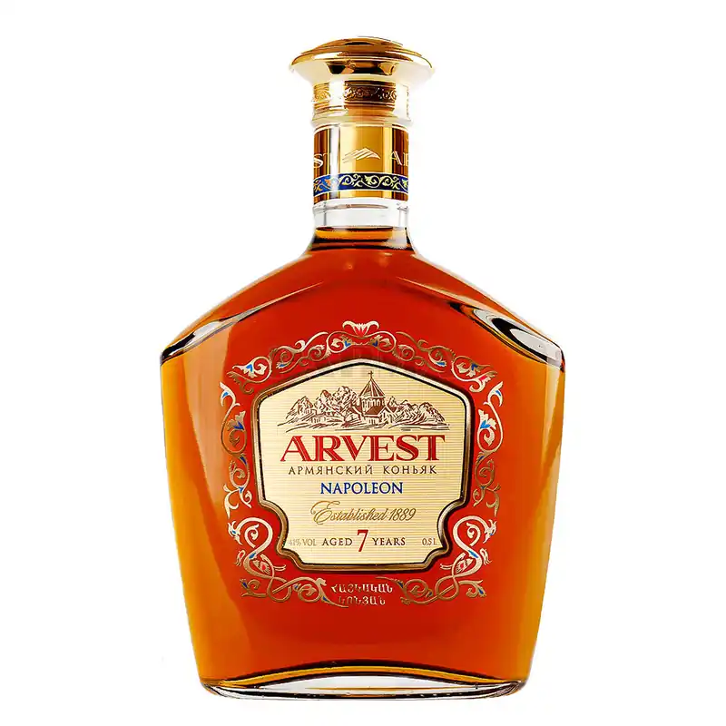 ARVEST BRANDY NAPOLEON ARMENIA 7YR 750ML Money Back Guarantee