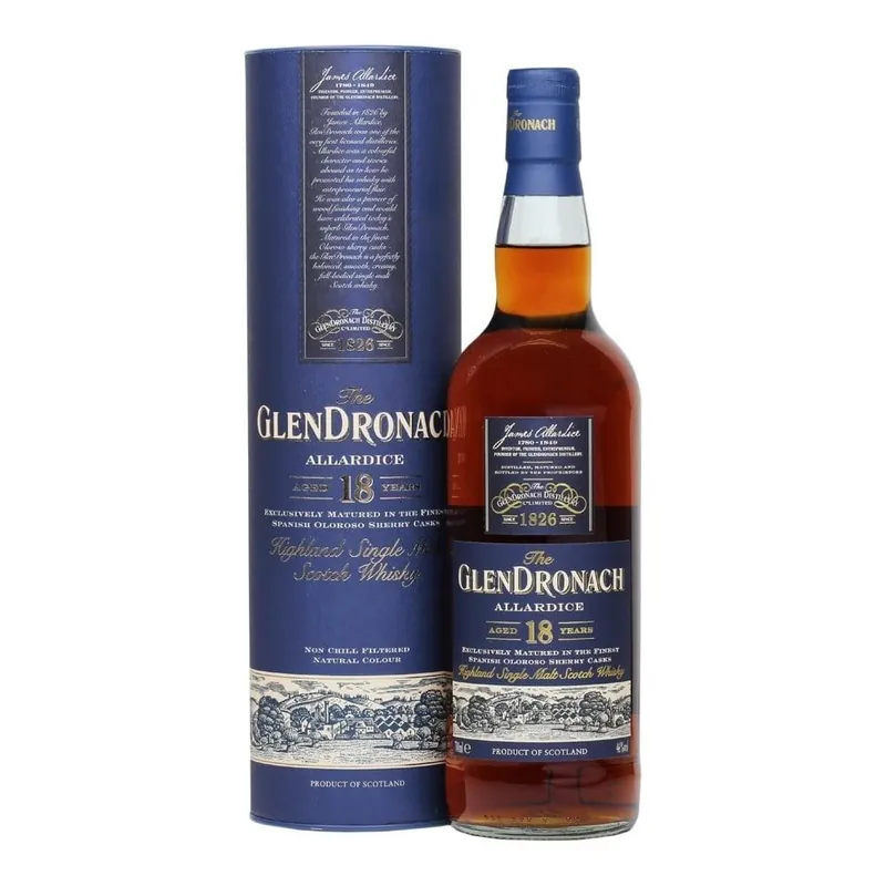 The GlenDronach Allardice 18 Years Highland Single Malt Scotch Whisky Best Seller