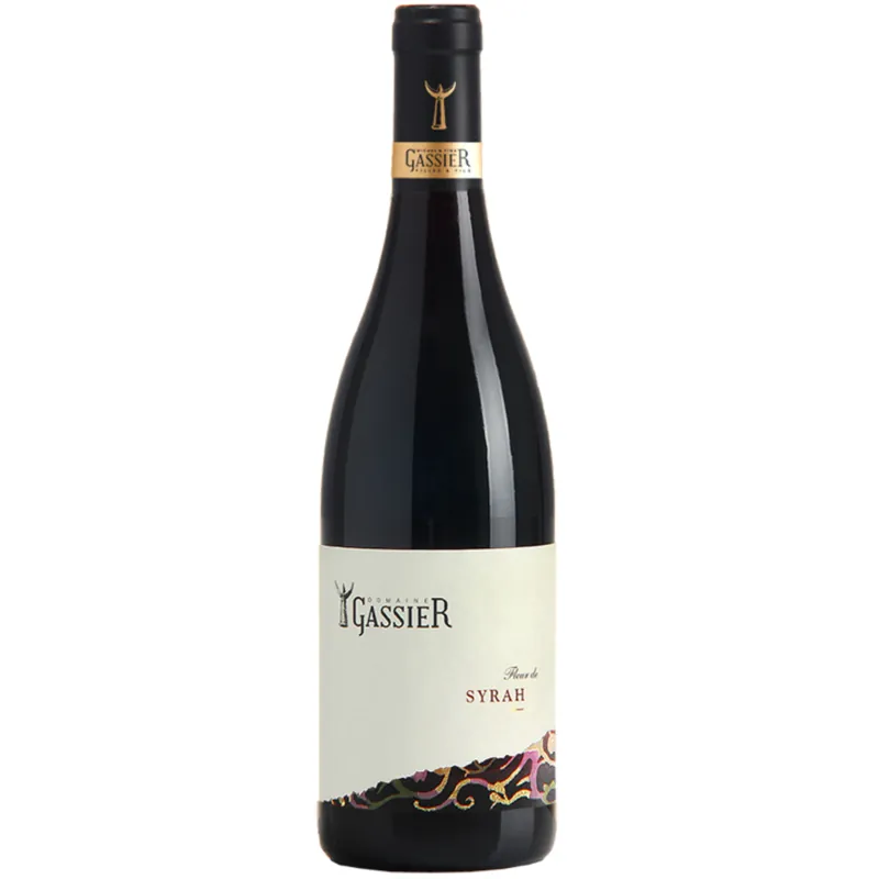 Same Day Shipping Domaine Gassier Fleur de Syrah Costieres de Nimes, Rhone, France 2022 Case (6x750ml)