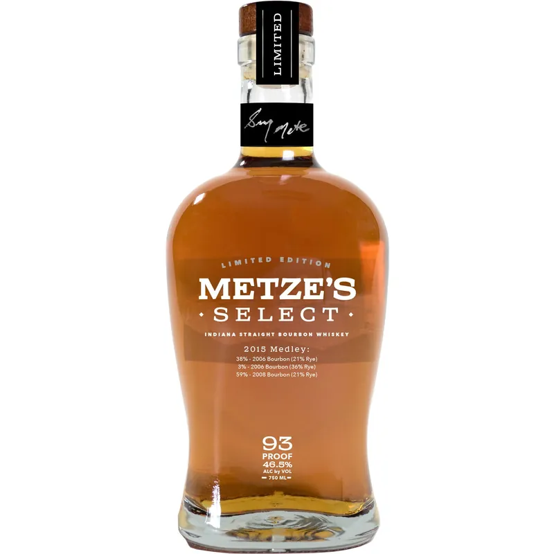 Metze's Select Limited Edition 2015 Indiana Straight Bourbon Whiskey Brand New