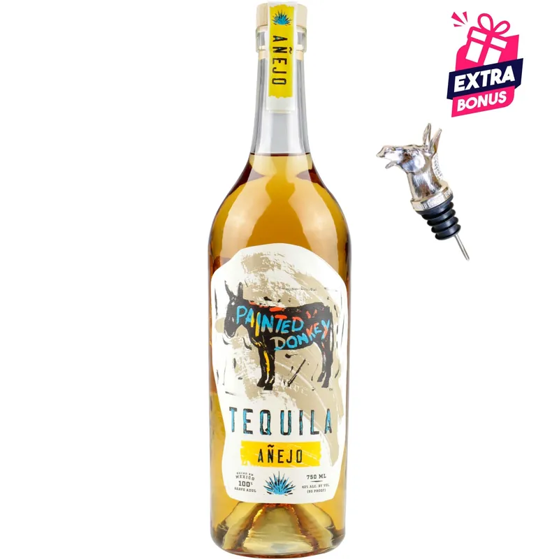 PAINTED DONKEY TEQUILA ANEJO 750ML Editor’s Pick