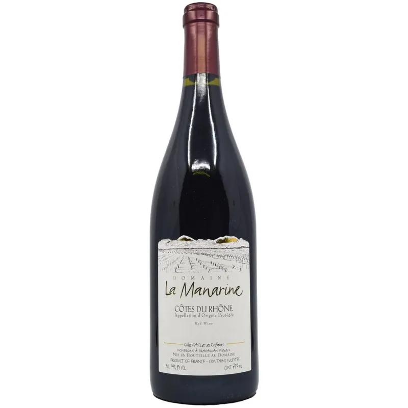 Fresh Stock Domaine La Manarine Cotes du Rhone, France 2021 Case (6x750ml)