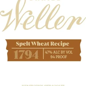 Clearance Daniel Weller 1794 Spelt Wheat Recipe Kentucky Straight Bourbon Whiskey