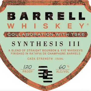 Barrell Whiskey × T8KE Synthesis III – High‑Proof Cask‑Strength Blend of Straight Bourbon & Rye Whiskeys Handmade
