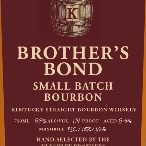 Worldwide Shipping Brothers Bond Small Batch Bourbon 5 Year