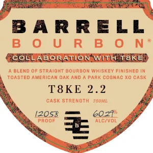 Popular Barrell Bourbon T8KE 2.2 Cognac XO & Toasted Oak Finish 750ml