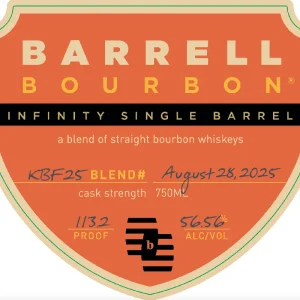 Barrell Bourbon Infinity Single Barrel KBF25 Blend Cask Strength 750ml Price Drop