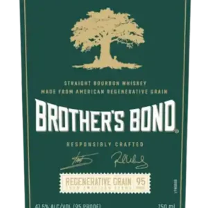 Same Day Shipping BROTHERS BOND BOURBON STRAIGHT REGENERATIVE GRAIN 95PF 750ML