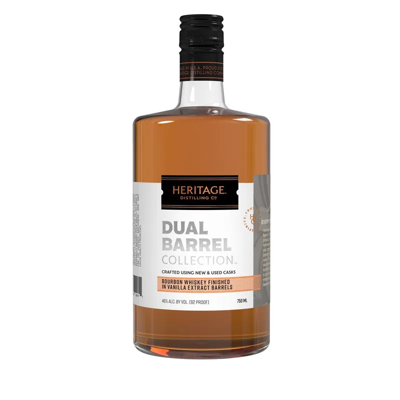 Heritage Distilling Co Dual Barrel (Vanilla) Bourbon Whiskey Fan Favorite