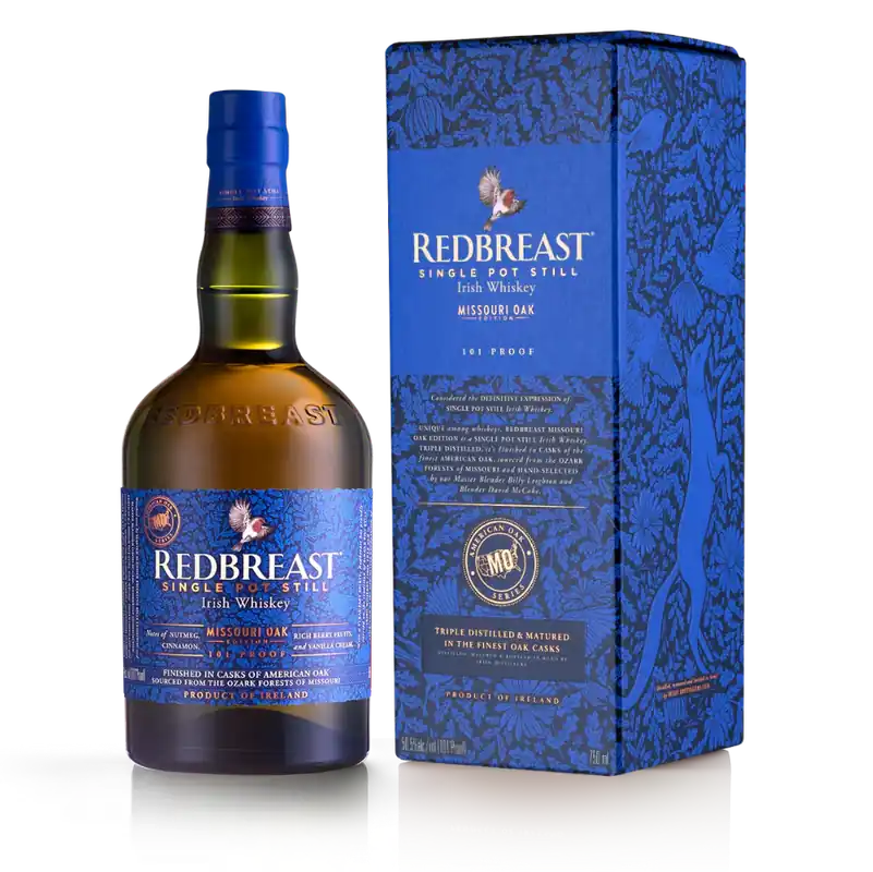 REDBREAST WHISKEY SINGLE POT STILL MISSOURI OAK EDITION 101PF IRISH 750ML Top Rated