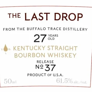 Bargain The Last Drop 27 Year-Old Kentucky Straight Bourbon Whiskey Release No. 37 50mL