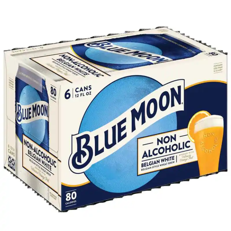 Authentic BLUE MOON WHITE N/A 6PK