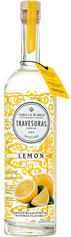 Fresh Stock TRAVESURAS TEQUILA BLANCO LEMON INFUSED 750ML