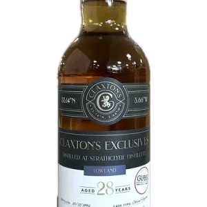 Limited Time CLAXTONS EXCLUSIVES SCOTCH SINGLE GRAIN DISTILLED AT STRATHCLYDE LOWLAND 28YR 700ML