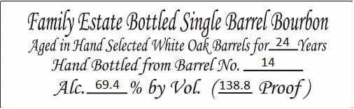 Willett Family Reserve 24 Year Bourbon Super Sale