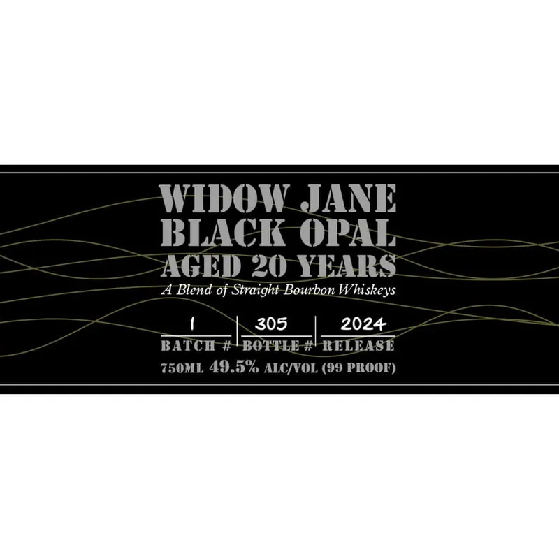 Widow Jane Black Opal Straight Bourbon 2024 Release Instant Buy