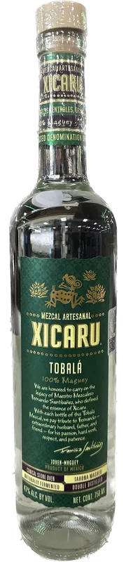 Direct From Factory XICARU MEZCAL ARTESANAL TOBALA JOVEN MAGUEY 750ML