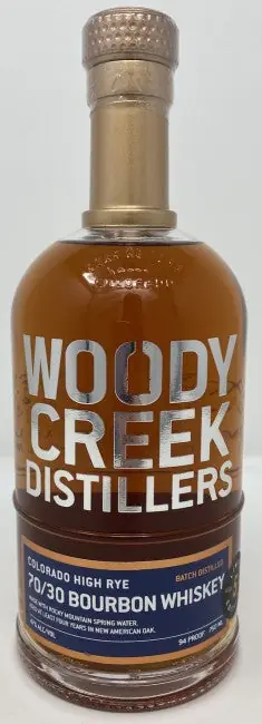 WILLIAM H MACY WOODY CREEK BOURBON 70/30 HIGH RYE COLORADO 5YR 750ML Exclusive Offer